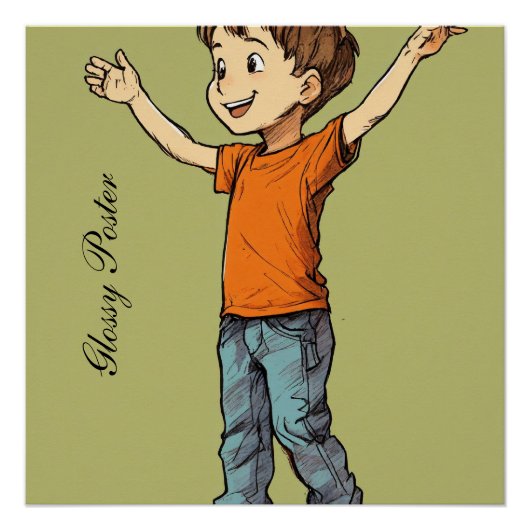 Glanzende Poster (Voorkant)