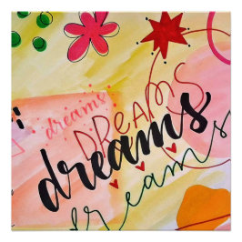 Glanzende Poster Dromen