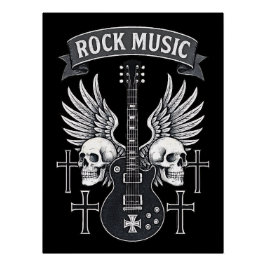 Glanzende poster Muziek Rock