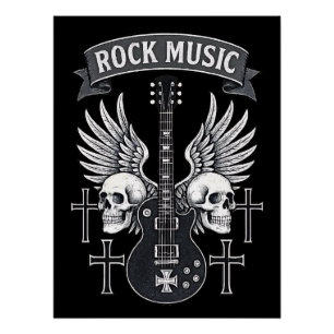 Glanzende poster Muziek Rock