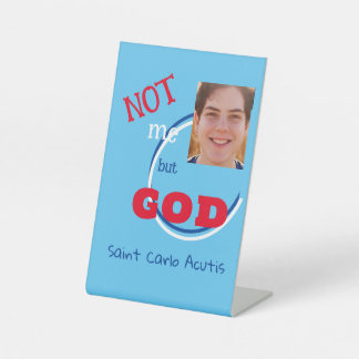 Glanzende Poster Reclamebord Met Voetstuk