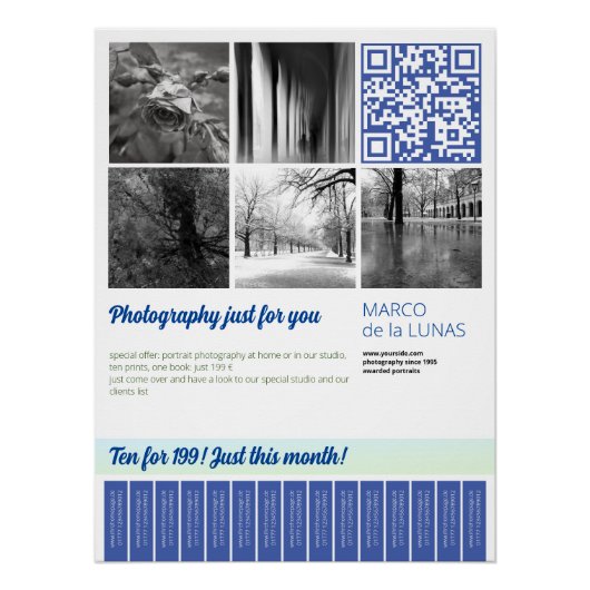 Glanzende Poster Sjabloon (Voorkant)