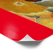 Glanzende Posters vruchten. ATC α (Hoek)