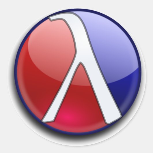 Glanzende Racket Sticker (Voorkant)