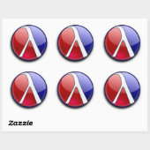 Glanzende Racket Sticker (Vel)