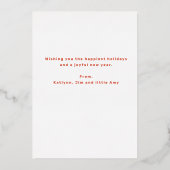 Glanzende regenboog Ornamenten Folie Uitnodiging (Achterkant)