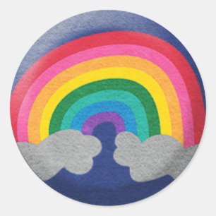 Glanzende regenboog Sticker