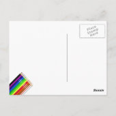 glanzende ridder briefkaart (Achterkant)