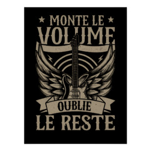Glanzende Rock Music poster
