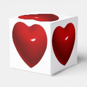 Glanzende rode hart bedankdoosjes (Achterkant)