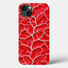 Glanzende rode iPhone-hoes met taktextuur Case-Mate iPhone Case