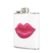 Glanzende rode lippen heupfles (Links)