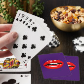 Glanzende Rode Lippen Speelkaarten (Insitu)
