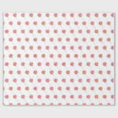 Glanzende rode lolly's ontwerppatroon cadeaupapier (Vlak)