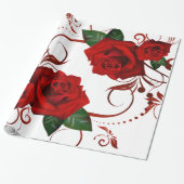 Glanzende rode rode rode rode rode roze cadeaupapier (Uitgerold)