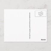 Glanzende rode tulp briefkaart (Achterkant)