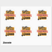 Glanzende ronde Sticker - Workout Waffles (Vel)