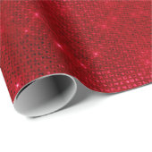 Glanzende Rood Folie Cadeaupapier (Rol Hoek)