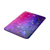 Glanzende Roze Blauwe Achtergrond Badmat (Gekanteld)