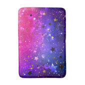Glanzende Roze Blauwe Achtergrond Badmat (Voorkant Verticaal)