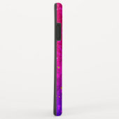 Glanzende roze blauwe achtergrond Case-Mate iPhone case (Achterkant/rechts)