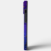 Glanzende roze blauwe achtergrond Case-Mate iPhone case (Achterkant / Links)