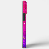 Glanzende roze blauwe achtergrond Case-Mate iPhone case (Achterkant / Rechts)
