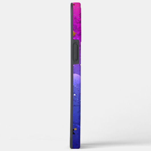 Glanzende Roze Blauwe Achtergrond Case-Mate iPhone Case (Achterkant / Rechts)