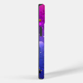 Glanzende roze blauwe achtergrond Case-Mate iPhone case (Achterkant / Rechts)