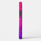 Glanzende roze blauwe achtergrond Case-Mate iPhone case (Achterkant / Rechts)