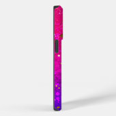 Glanzende roze blauwe achtergrond Case-Mate iPhone case (Achterkant / Rechts)
