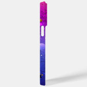 Glanzende roze blauwe achtergrond Case-Mate iPhone case (Achterkant / Rechts)