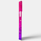 Glanzende roze blauwe achtergrond Case-Mate iPhone case (Achterkant / Rechts)