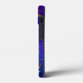 Glanzende Roze Blauwe Achtergrond Case-Mate iPhone Case (Achterkant / Links)