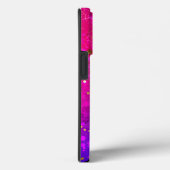 Glanzende roze blauwe achtergrond Case-Mate iPhone case (Achterkant / Rechts)