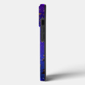 Glanzende roze blauwe achtergrond Case-Mate iPhone case (Achterkant / Links)