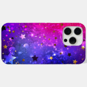 Glanzende roze blauwe achtergrond Case-Mate iPhone case (Achterkant (horizontaal))