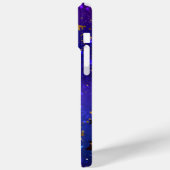 Glanzende roze blauwe achtergrond Case-Mate iPhone case (Achterkant / Links)