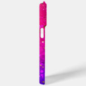 Glanzende roze blauwe achtergrond Case-Mate iPhone case (Achterkant / Rechts)