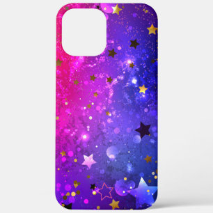 Glanzende roze blauwe achtergrond Case-Mate iPhone case