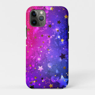 Glanzende roze blauwe achtergrond Case-Mate iPhone case