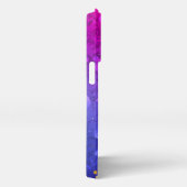 Glanzende Roze Blauwe Achtergrond iPhone Hoesje (Rechterkant)