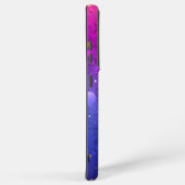 Glanzende roze blauwe achtergrond samsung galaxy hoesje (Rechterkant)