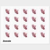 Glanzende Roze CALIFORNIA Sticker Ontwerp (Vel)