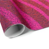 Glanzende roze Glam Zebra Dierenprint Girly Party Cadeaupapier (Rol Hoek)