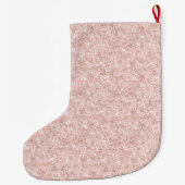 Glanzende Roze Glitter Kerst Grote Kerstsok (Achterkant)