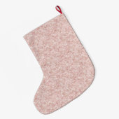 Glanzende Roze Glitter Kerst Grote Kerstsok (Achterkant (Hangend))