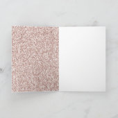 Glanzende Roze Glitter Verjaardag   Kaart (Binnen)