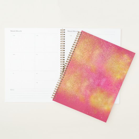 Glanzende Roze Goud Glans Planner (Display)