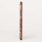 Glanzende Roze Gouden Cirkels Roze Luxe Glans Case-Mate iPhone Case (Achterkant / rechts)